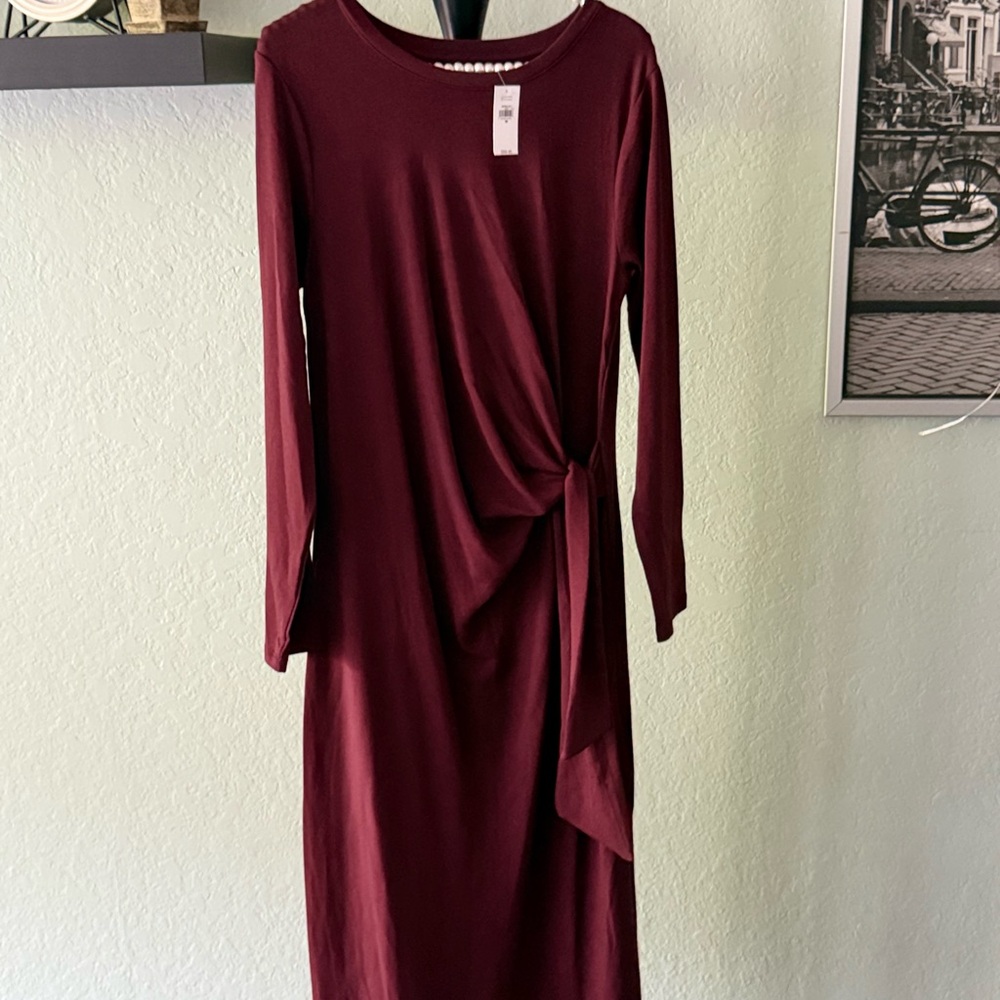 NEW GAP Red Long Sleeve Sheath Dress for Cocktail